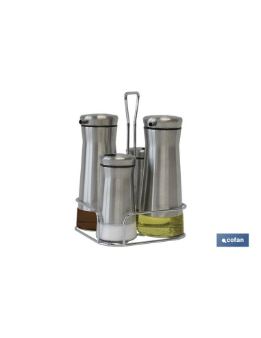 SET ACEITERA INOX 230ml-120ml