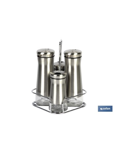 SET ACEITERA INOX 230ml-120ml
