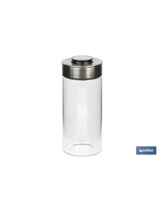 FRASCO BOROSILICATO+ACERO MODELO CICER 1700 ML 29.5 X 10 CM 2