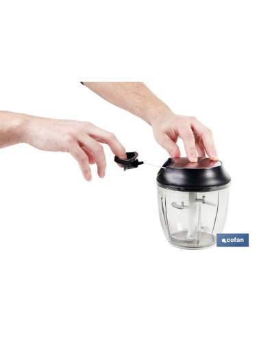 PICADORA MANUAL, TAPA Y ACCESORIO BATIDOR 900 ML