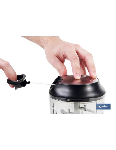 PICADORA MANUAL, TAPA Y ACCESORIO BATIDOR 900 ML