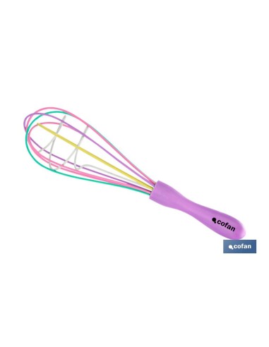 BATIDOR MANUAL MULTICOLOR MODELO VERGINI 25 CM