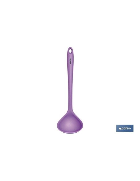 CAZO SOPA SILICONA MODELO VERGINI MORADA 28 X 8.5 CM