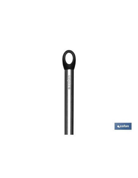 CUCHARA DE COCINA DE ACERO INOX. Y SILICONA MODELO NEIGE 34 CM