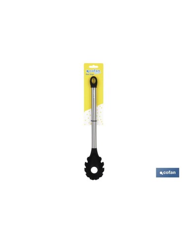 CUCHARA DE PASTA DE ACERO INOX. Y SILICONA MODELO NEIGE 34 CM