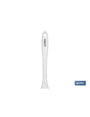 CUCHARA DE AGUJEROS DE SILICONA BLANCA MODELO BACH 34 CM