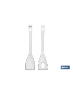 PINZAS DE NYLON Y SILICONA BLANCA MODELO BACH 28 CM 2
