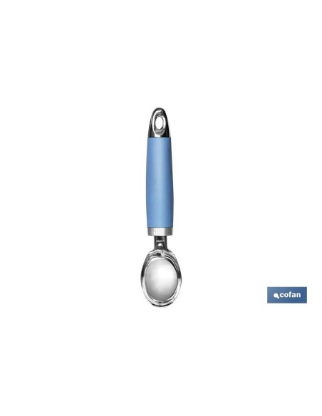 CUCHARA DE HELADO AZUL CLARO MODELO SENA 18 CM