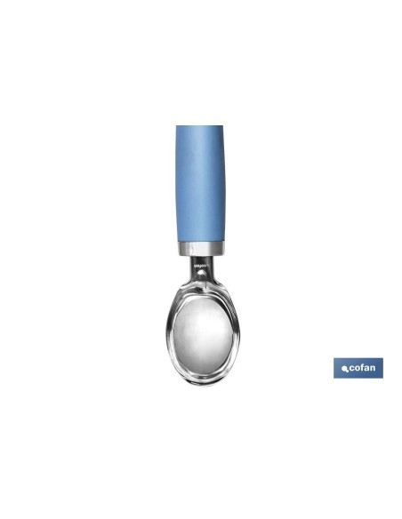 CUCHARA DE HELADO AZUL CLARO MODELO SENA 18 CM