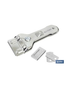 RASQUETA DE VITROCERÁMICA INOX. MODELO SENA 13,5 X 4,5 CM