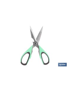 TIJERAS VERDES DE ACERO INOX. MODELO SENA 22 CM 2