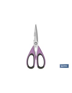 TIJERAS MORADAS DE ACERO INOX. MODELO SENA 22 CM 2
