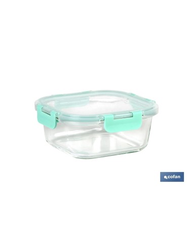 SET DE 2 RECIPIENTES DE BOROSILICATO MODELO AGATHA 520 ML - 800 ML