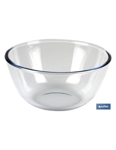 SET DE 2 ENSALADERAS DE VIDRIO BOROSILICATO MODELO BARITINA 800 ML - 2700 ML