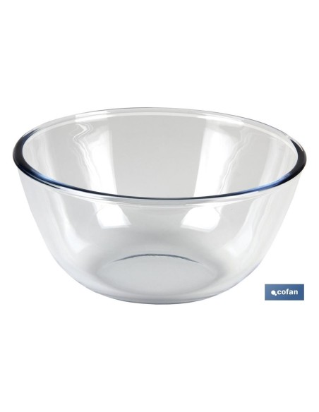 SET DE 2 ENSALADERAS DE VIDRIO BOROSILICATO MODELO BARITINA 800 ML - 2700 ML