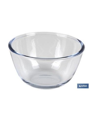 SET DE 2 ENSALADERAS DE VIDRIO BOROSILICATO MODELO BARITINA 800 ML - 2700 ML