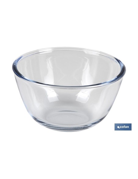 SET DE 2 ENSALADERAS DE VIDRIO BOROSILICATO MODELO BARITINA 800 ML - 2700 ML