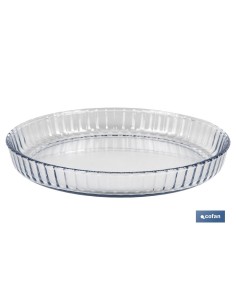FUENTE REDONDA DE VIDRIO BOROSILICATO MODELO BARITINA 1600 ML
