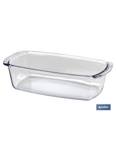 FUENTE OVAL ALARGADA DE VIDRIO BOROSILICATO MODELO BARITINA 1800 ML 2
