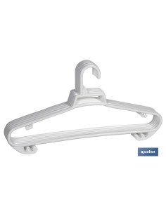 PACK DE 6 PERCHAS BLANCAS 38 X18 CM