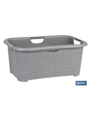 CESTA MULTIUSOS GRIS 59 X 38 X 26 CM