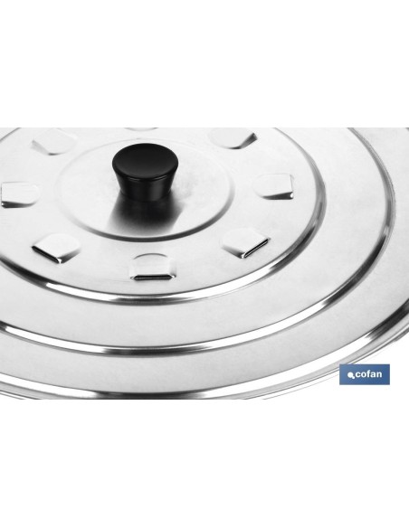 TAPA C/DESVAPO ALUMINIO 32 cm venta unitaria