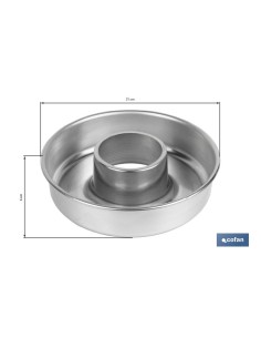 MOLDE ROSCO ALUMINIO 21cm
