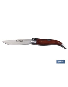 NAVAJA CLÁSICA DE TEJA CON 8 CM. DE HOJA 2