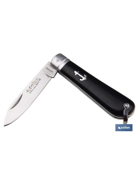 NAVAJA MARINERA CON 8 CM.HOJA PUNTA ESPADA