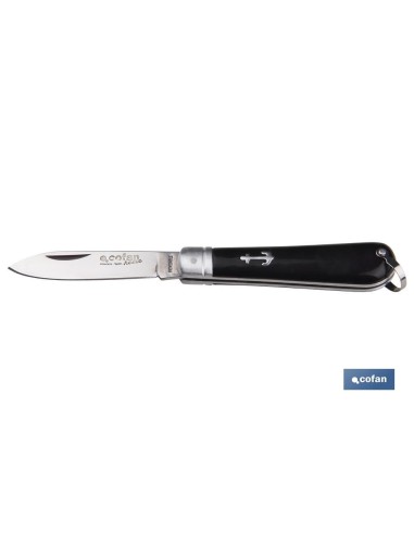 NAVAJA MARINERA CON 8 CM.HOJA PUNTA ESPADA