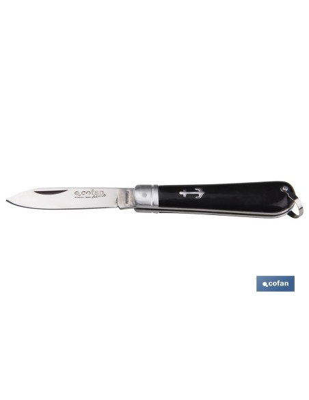 NAVAJA MARINERA CON 8 CM.HOJA PUNTA ESPADA