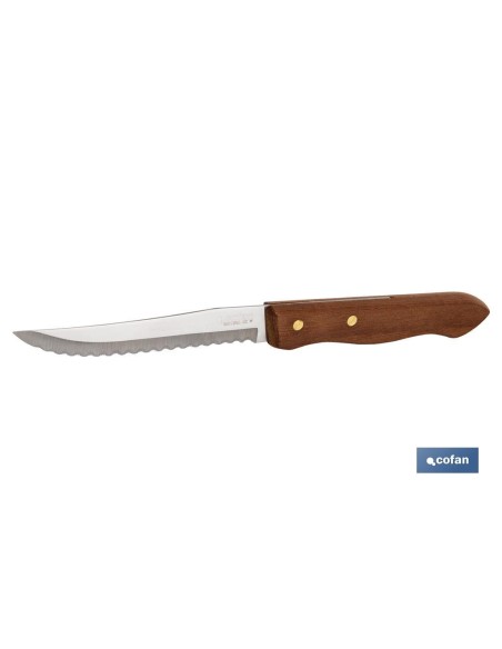 PACK 3 CUCHILLOS DE MADERA HOJA 10 cm