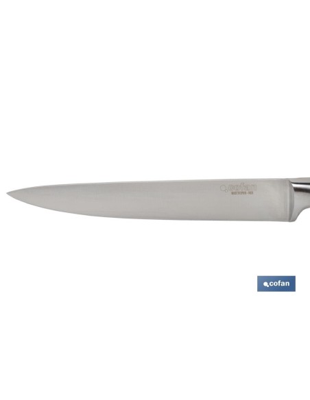 CUCHILLO VERDURAS HOJA13cm MODELO AGUACEJO ROJO
