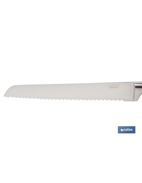 CUCHILLO PANERO HOJA 21cm MODELO AGUACEJO ROJO