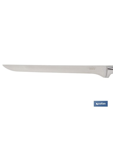 CUCHILLO JAMONERO/SALMONERO HOJA 25cm MODELO AGUACEJO ROJO