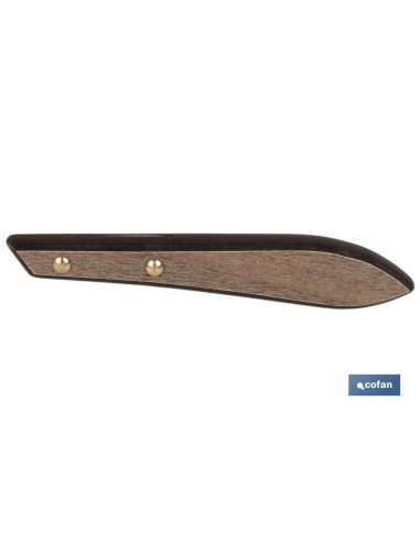 PACK 3 CUCHILLO CHULETERO MICRODENTADO HOJA 10cm MODELO GULASH COLOR NOGAL