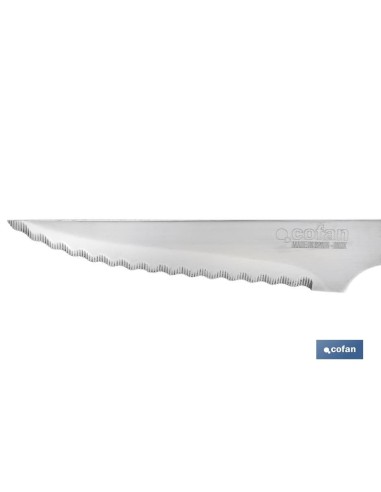 PACK 3 CUCHILLO CHULETERO MICRODENTADO HOJA 10cm MODELO GULASH COLOR NOGAL