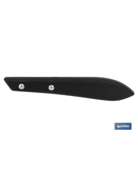 PACK 3 CUCHILLO CHULETERO MICRODENTADO HOJA 10cm MODELO GULASH NEGRO
