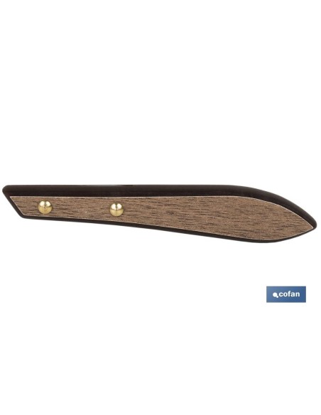 PACK 3 CUCHILLO DE MESA CON FILO HOJA 10cm MODELO GULASH COLOR NOGAL