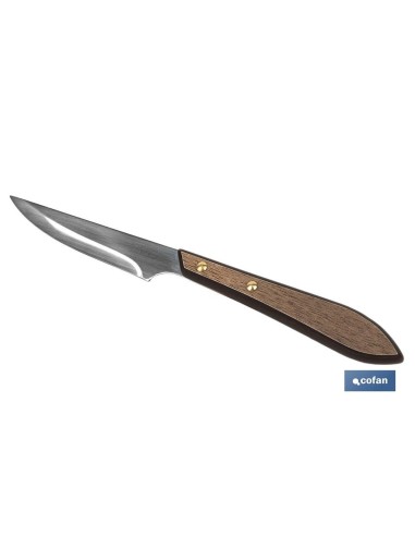 PACK 3 CUCHILLO DE MESA CON FILO HOJA 10cm MODELO GULASH COLOR NOGAL