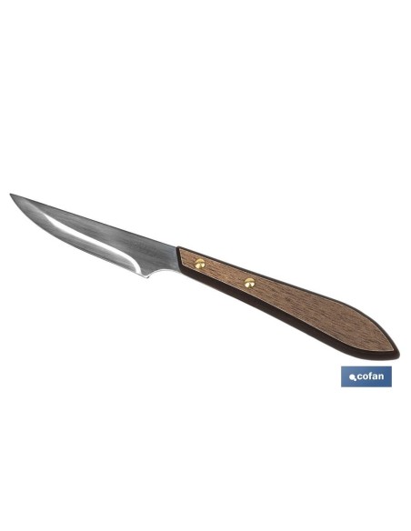 PACK 3 CUCHILLO DE MESA CON FILO HOJA 10cm MODELO GULASH COLOR NOGAL