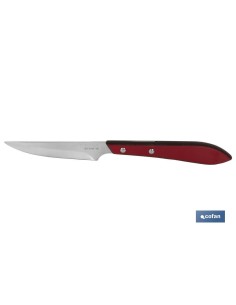 PACK 3 CUCHILLO DE MESA CON FILO HOJA 10cm MODELO GULASH ROJO