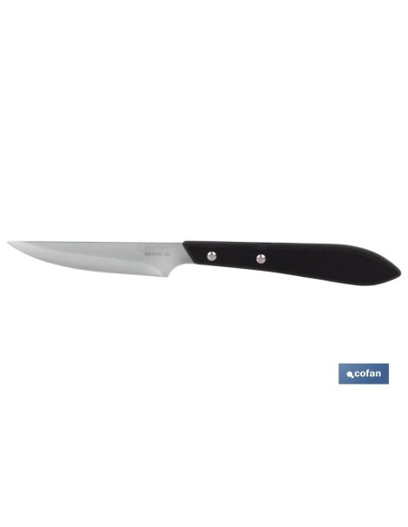 PACK 3 CUCHILLO DE MESA CON FILO HOJA 10cm MODELO GULASH NEGRO