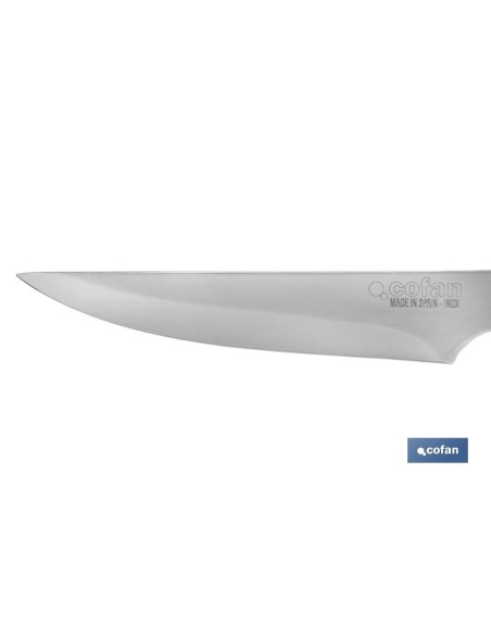 PACK 3 CUCHILLO DE MESA CON FILO HOJA 10cm MODELO GULASH NEGRO