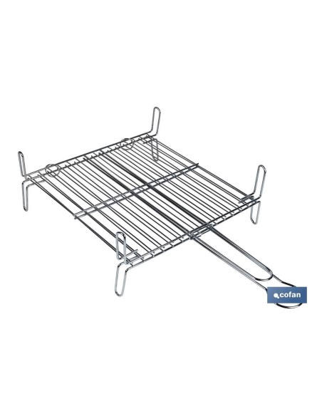 PARRILLA DOBLE ZINCADO 25x25cm