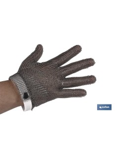 GUANTE ANTICORTE ACERO INOX CARNICERO T-M