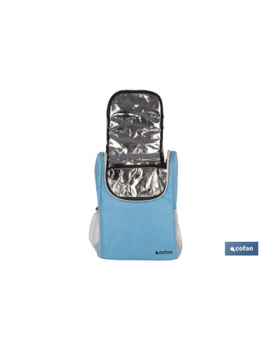 MOCHILA NEVERA COLOR AZUL/GRIS CLARO 10 L