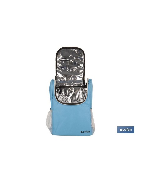 MOCHILA NEVERA COLOR AZUL/GRIS CLARO 10 L