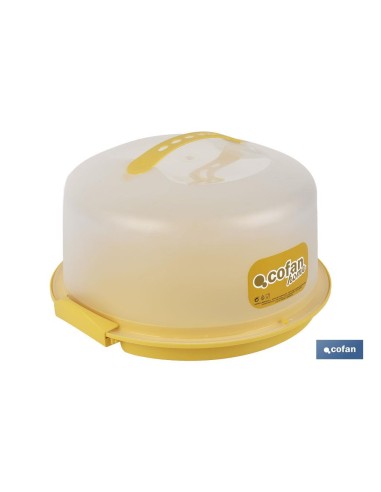 TARTERA REDONDA AMARILLA OPACA PAVLOVA CON ASAS Ø34,5 X 18,5 CM venta unitaria