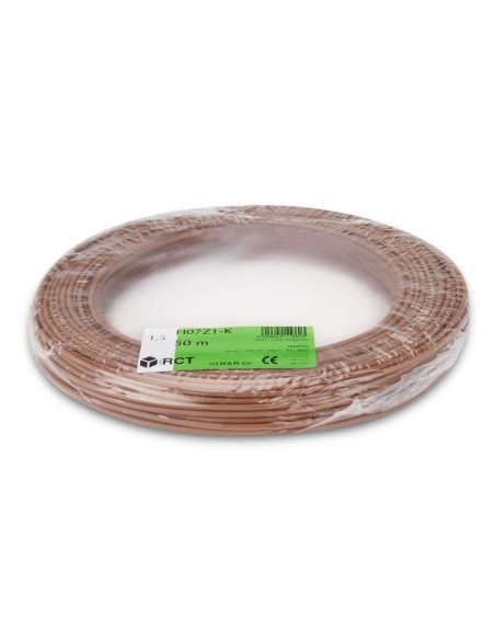 CABLE H07Z1-K CPR 1,5 MARRON R50 (LIBRE DE HALOGENOS) (D) RCT CABLES